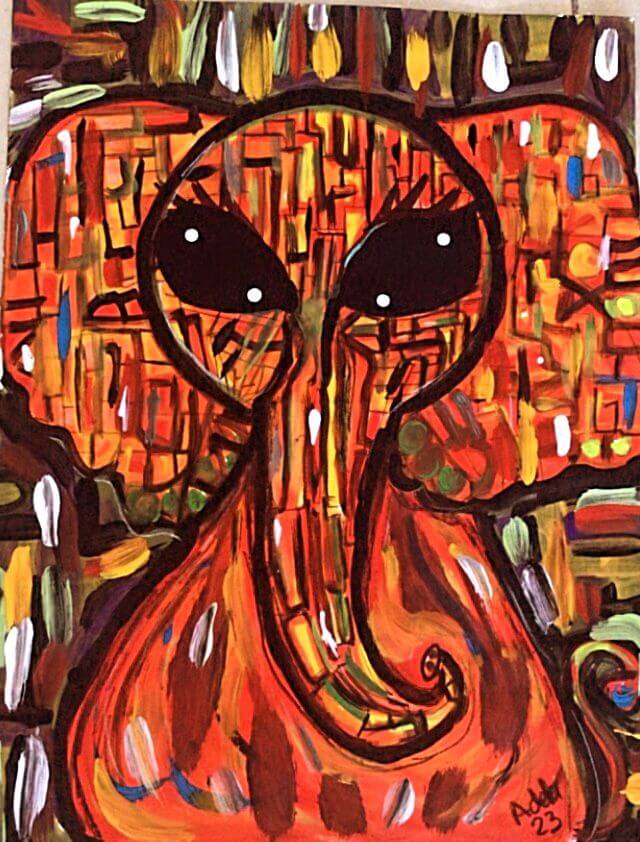 Criatura abstracta — Adela Dibujos